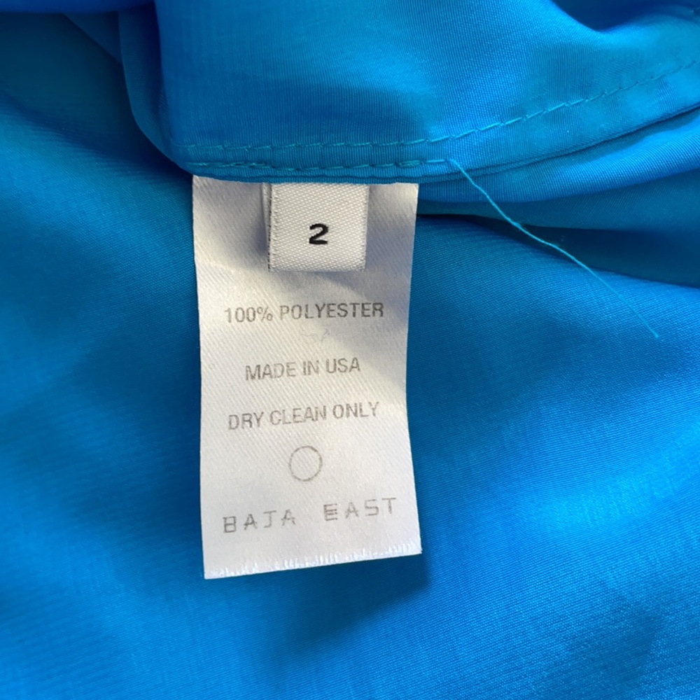 Baja East 2 Blue Knotted One Shoulder Top - Picture 11 of 11